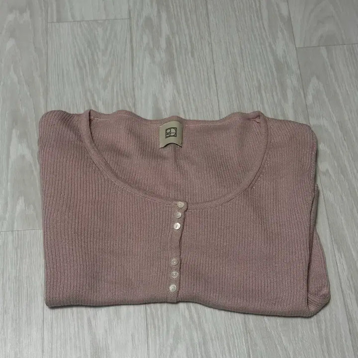 [BUNJANG] ODS Limited U-Neck Cardigan - Pink / ods 리미티드 유넥 가디건 핑크