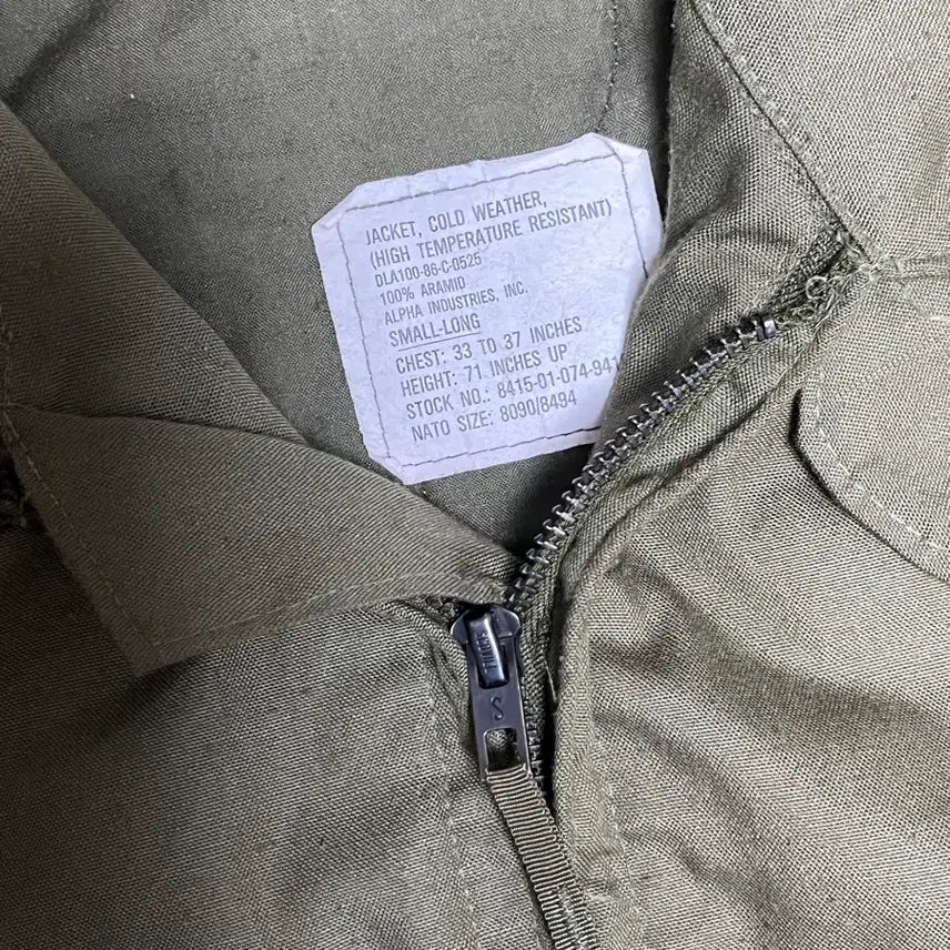 [BUNJANG] Alpha Industries CVC Bomber Jacket (1980s) - Small Long / 80s cvc 탱커 봄버 자켓 알파인더스트리 스몰 롱 s-l