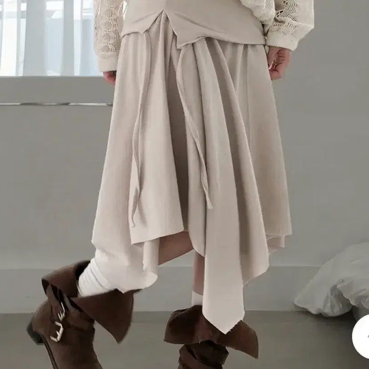 [SOLD OUT] 히릿 언발 레이어드 스커트