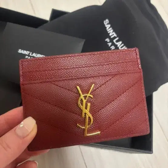 [BUNJANG] Saint Laurent Matelassé Card Wallet / 생로랑 마틀라세 카드지갑