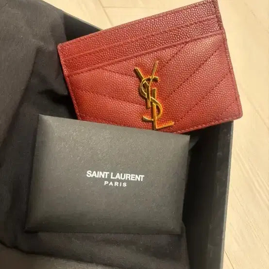 [BUNJANG] Saint Laurent Matelassé Card Wallet / 생로랑 마틀라세 카드지갑