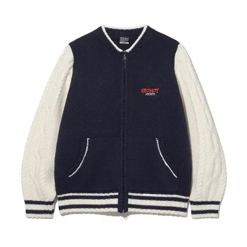 [BUNJANG] Teket T.R.G. Knit Cardigan Navy / 테켓 teket 티알지 니트집업 네이비