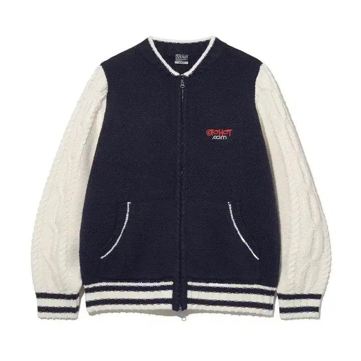 [BUNJANG] Teket T.R.G. Knit Cardigan Navy / 테켓 teket 티알지 니트집업 네이비