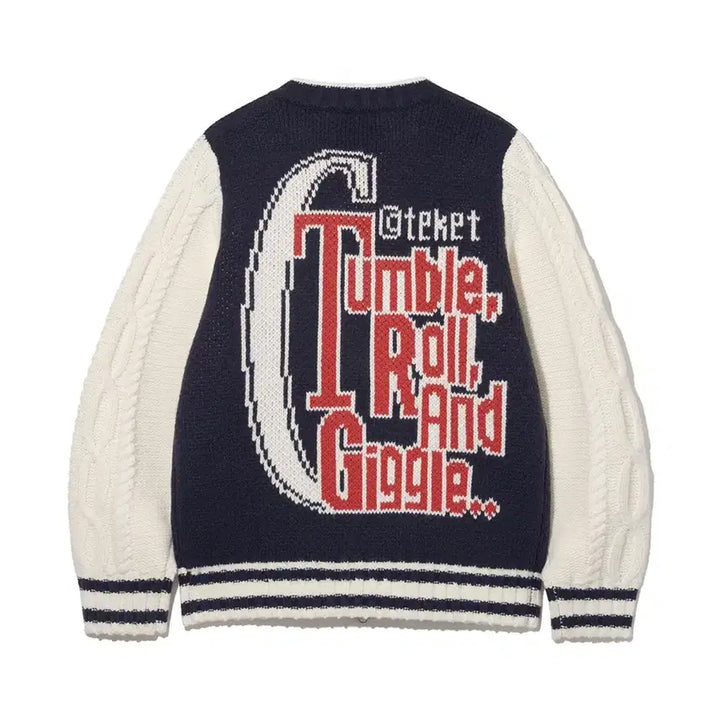 [BUNJANG] Teket T.R.G. Knit Cardigan Navy / 테켓 teket 티알지 니트집업 네이비