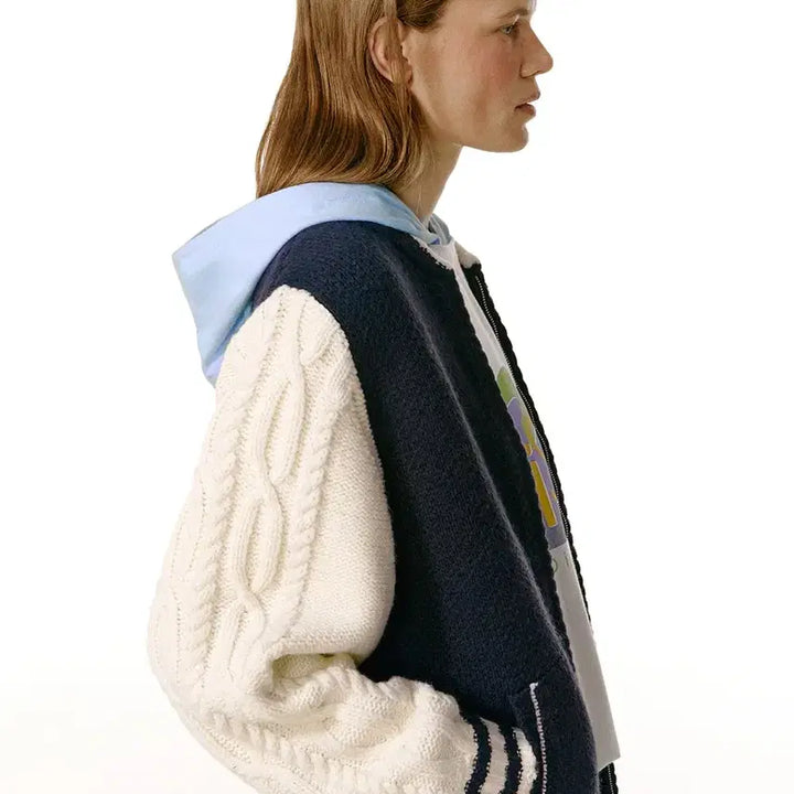 [BUNJANG] Teket T.R.G. Knit Cardigan Navy / 테켓 teket 티알지 니트집업 네이비