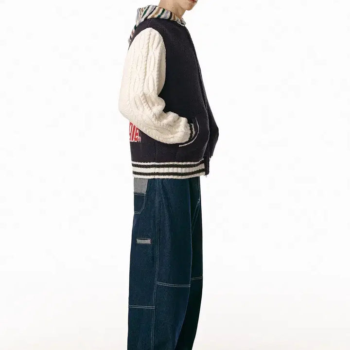 [BUNJANG] Teket T.R.G. Knit Cardigan Navy / 테켓 teket 티알지 니트집업 네이비