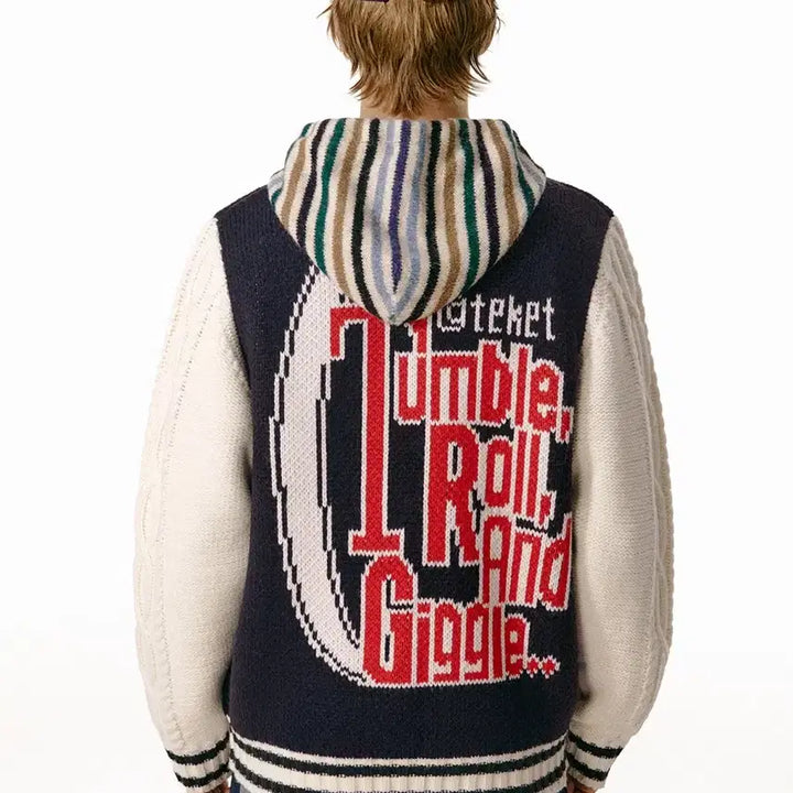 [BUNJANG] Teket T.R.G. Knit Cardigan Navy / 테켓 teket 티알지 니트집업 네이비