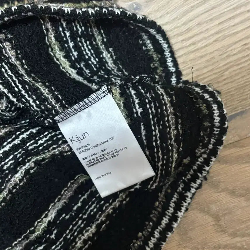 [BUNJANG] Kijun Striped Knit Tank Top / 기준 kijun 스트라이프 니트 나시 탑