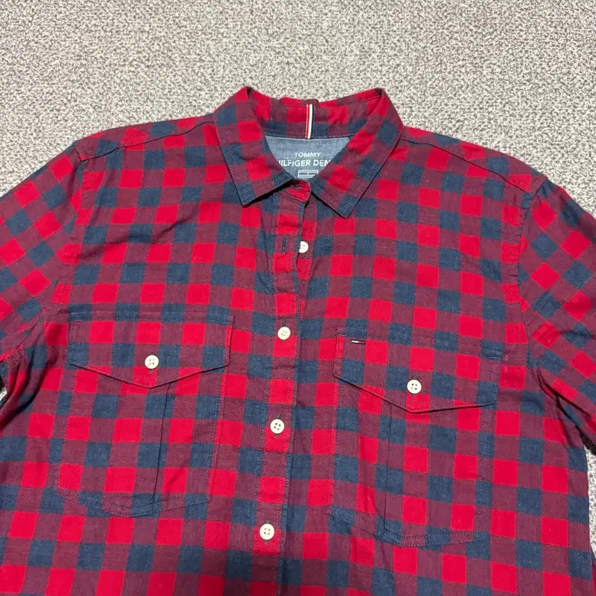 [BUNJANG] Tommy Hilfiger Checkered Shirt Dress / Xs 타미힐피거 체크 셔츠 원피스
