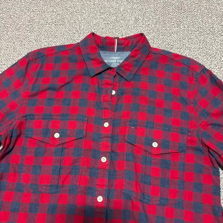 [BUNJANG] Tommy Hilfiger Checkered Shirt Dress / Xs 타미힐피거 체크 셔츠 원피스
