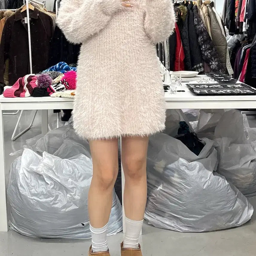 [BUNJANG] INGNI Angora Knit Dress / 택포) 히메갸루 INGNI 앙고라 니트원피스