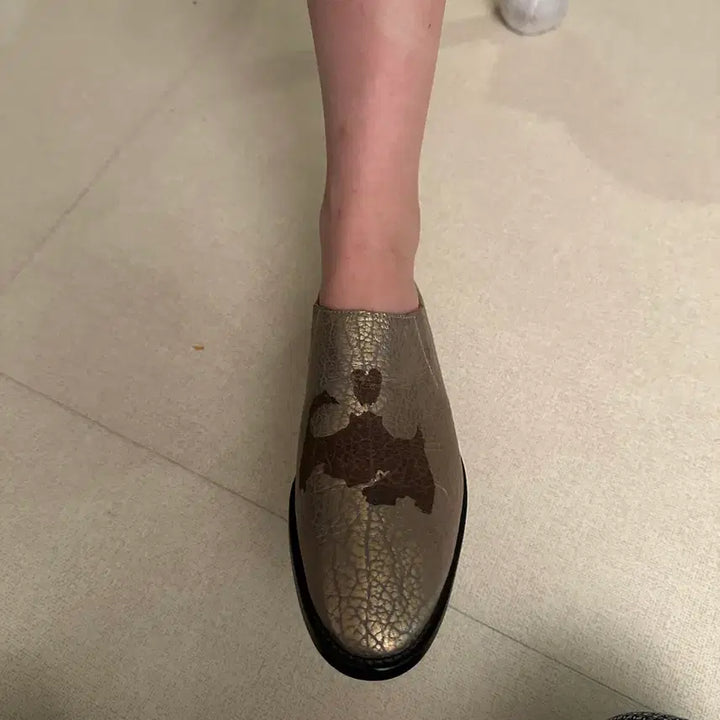 [BUNJANG] Comme des Garcons SS11 Skull Gold Loafer / 꼼데 SS11 스컬 골드 로버