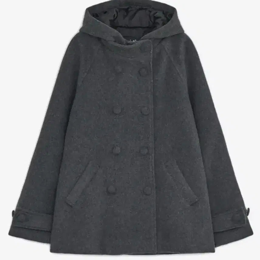 [BUNJANG] Hug Your Skin Hooded Half Coat / 허그유어스킨 후드 하프 코트 판매합니다