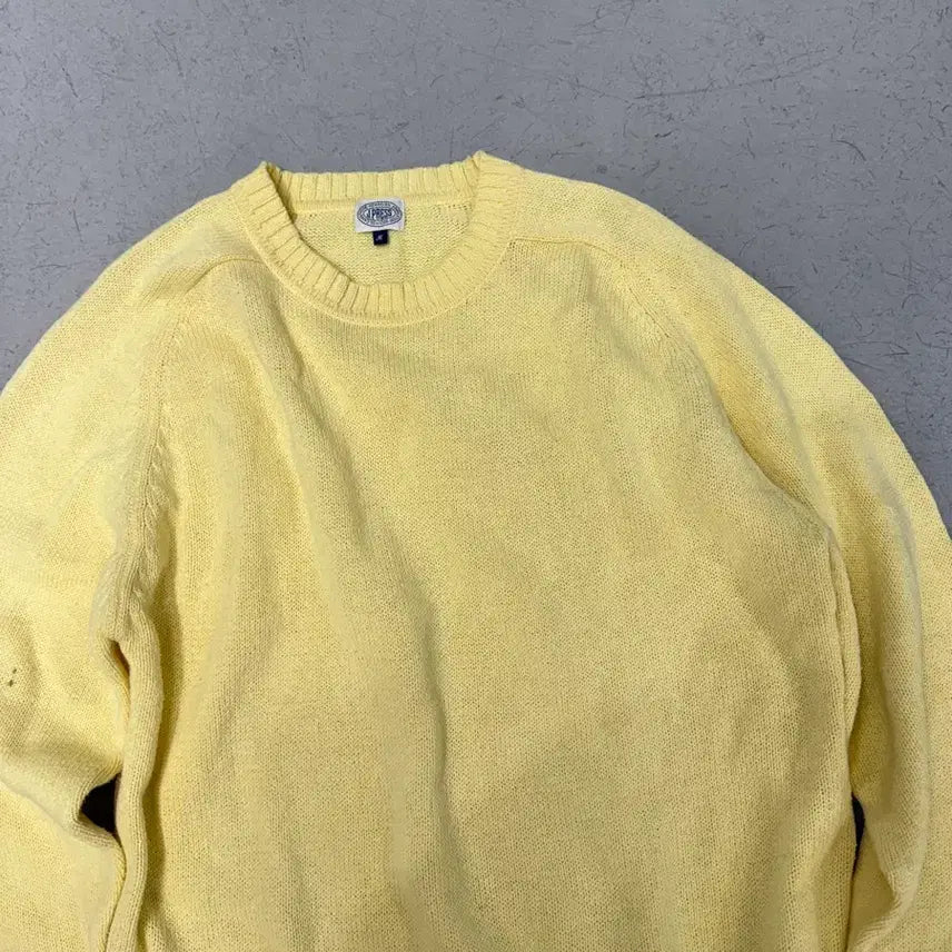 [SOLD OUT] 제이프레스 노란색 면니트
