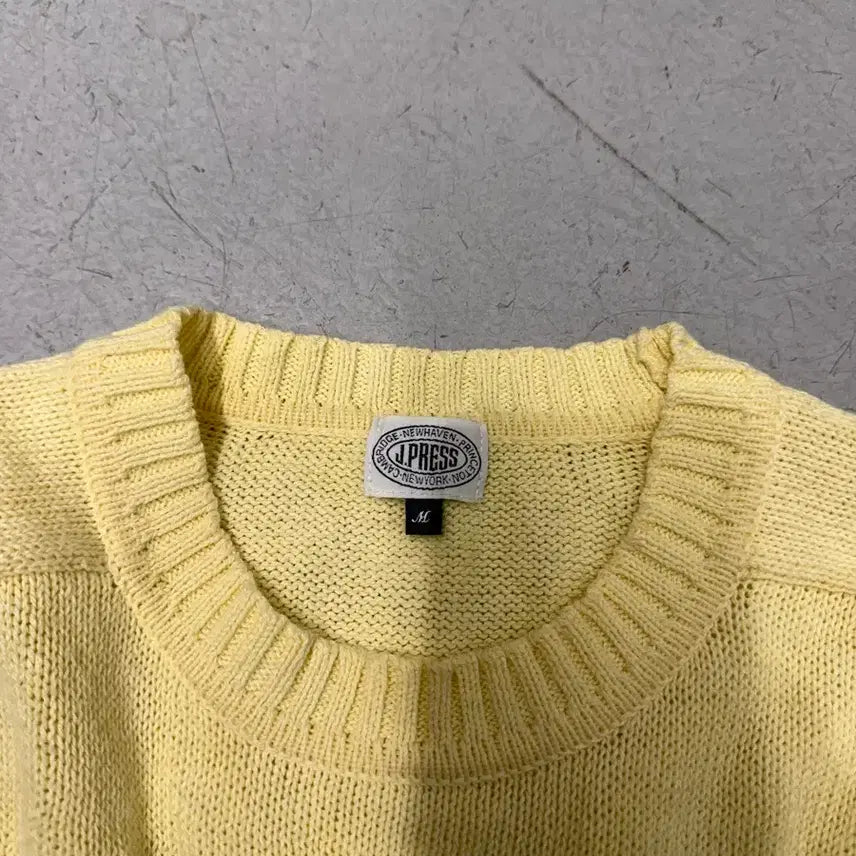 [SOLD OUT] 제이프레스 노란색 면니트