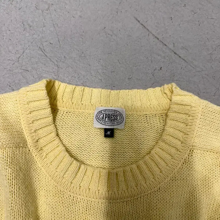 [SOLD OUT] 제이프레스 노란색 면니트