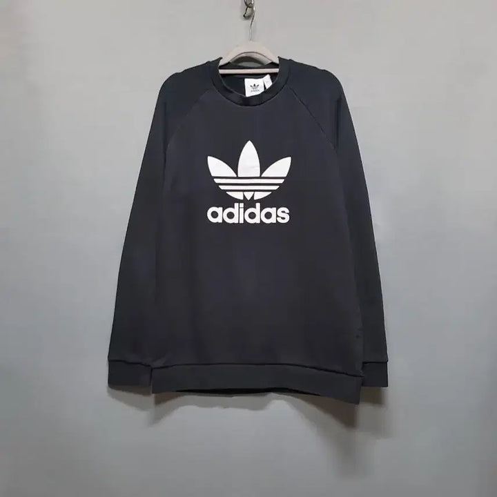 [BUNJANG] Adidas Trefoil Black Sweatshirt / 아디다스 트레포일 블랙 맨투맨