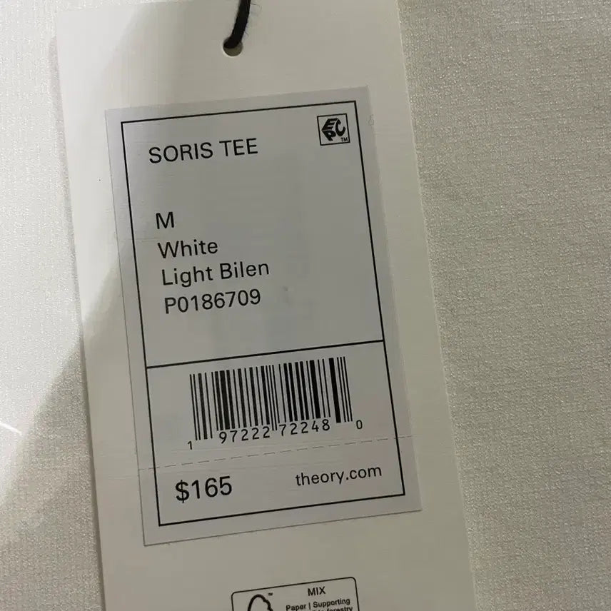 [BUNJANG] Theory Goris Round Tee White M / [새상품]띠어리 고리스 라운드티 화이트 M