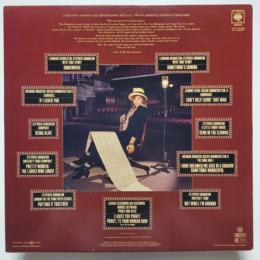 [BUNJANG] Barbra Streisand The Broadway Album LP / (영국/LP) 바브라 스트라이샌드 Barbra Streisand