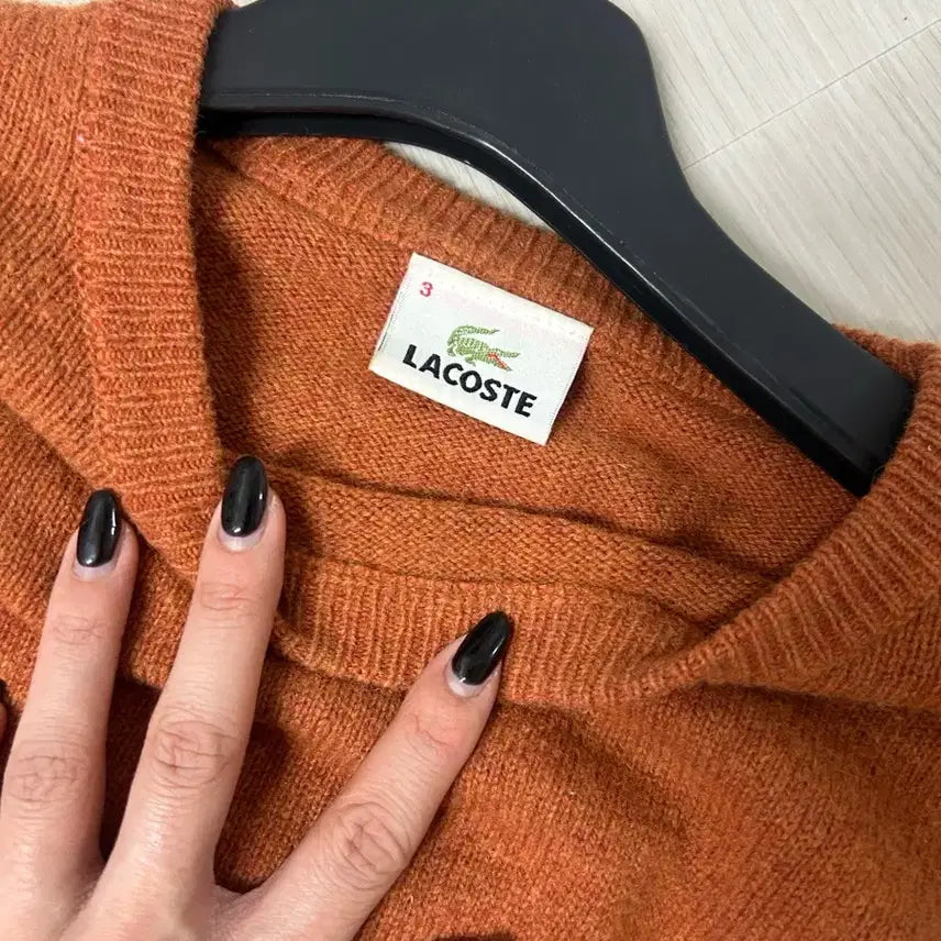 [BUNJANG] Lacoste Brown Knit Sweater Vintage / 라코스테 브라운 니트 스웨터 빈티지