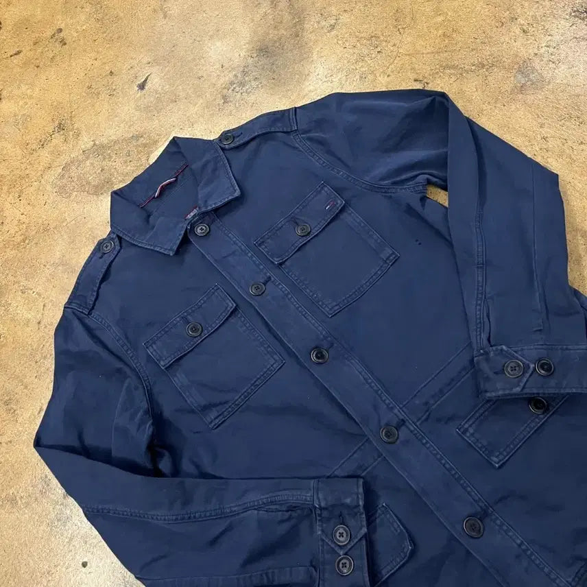 [BUNJANG] Tommy Hilfiger Navy Shirt Jacket / [정품/M] 타미힐피거 네이비 셔츠 자켓