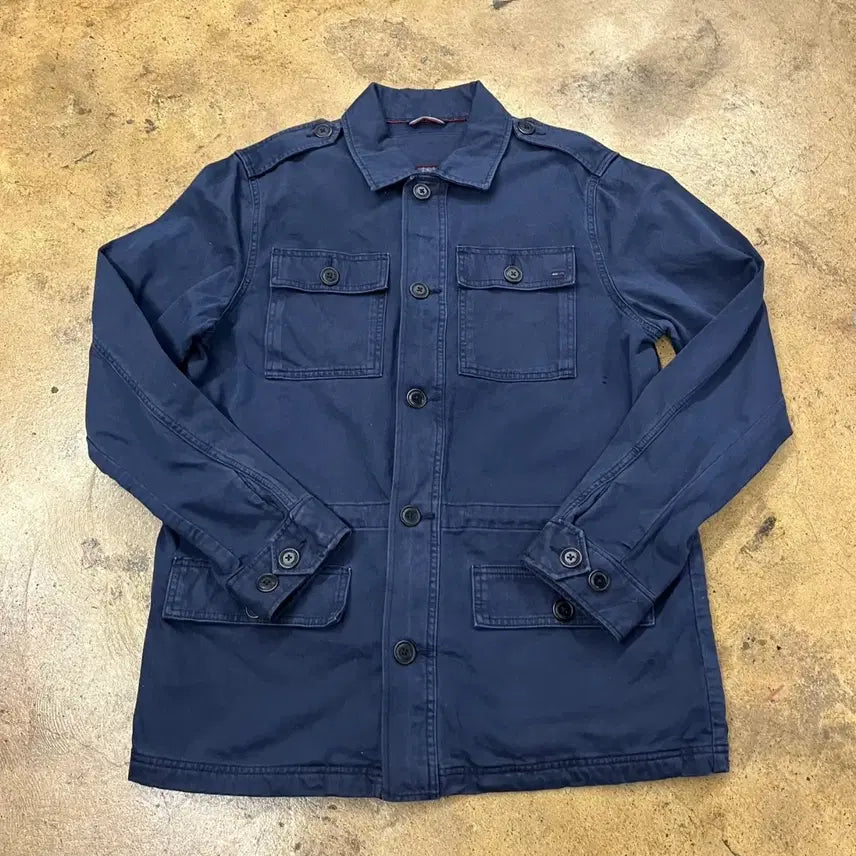 [BUNJANG] Tommy Hilfiger Navy Shirt Jacket / [정품/M] 타미힐피거 네이비 셔츠 자켓