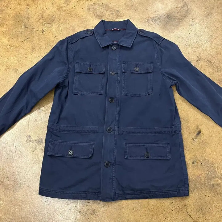 [BUNJANG] Tommy Hilfiger Navy Shirt Jacket / [정품/M] 타미힐피거 네이비 셔츠 자켓
