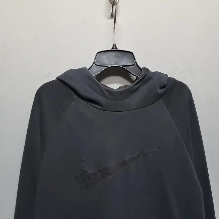 [BUNJANG] Nike Black Swoosh Hoodie / 나이키 블랙 스우시 후드티
