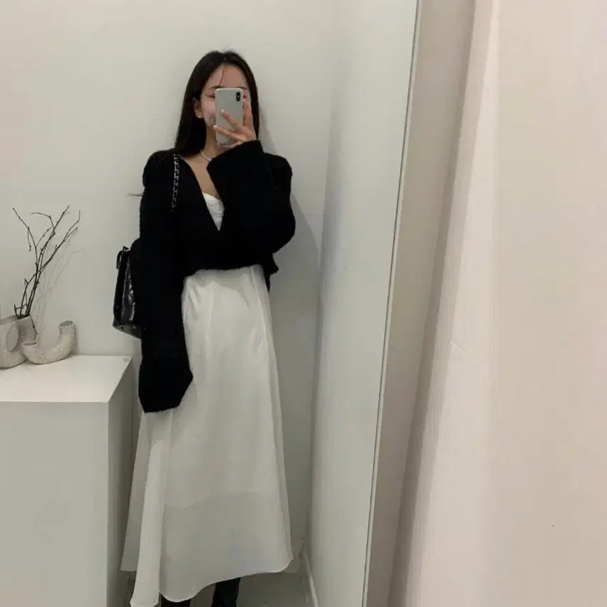[SOLD OUT] (새상품)멜트아 나시 레이어드 롱 원피스 블랙