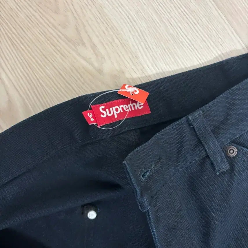 [BUNJANG] Supreme Double Knee Carpenter Pants Navy 34 New / 슈프림 더블니 카펜터팬츠 네이비 34 새상품