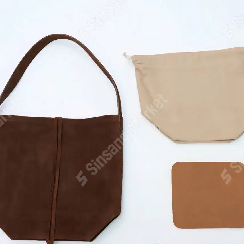 [BUNJANG] Black Suede Tote Bag / 블랙 스웨이드 토트백(새상품)가죽가방.팔로우특가