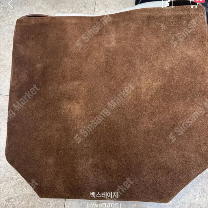 [BUNJANG] Black Suede Tote Bag / 블랙 스웨이드 토트백(새상품)가죽가방.팔로우특가