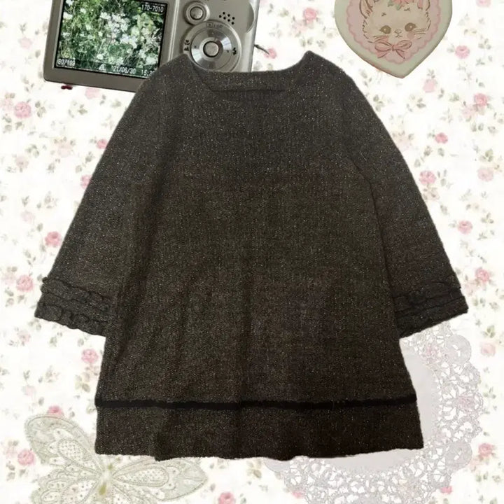 [BUNJANG] Vintage Brown Wool Knit Dress / 빈티지 브라운 울 니트 원피스