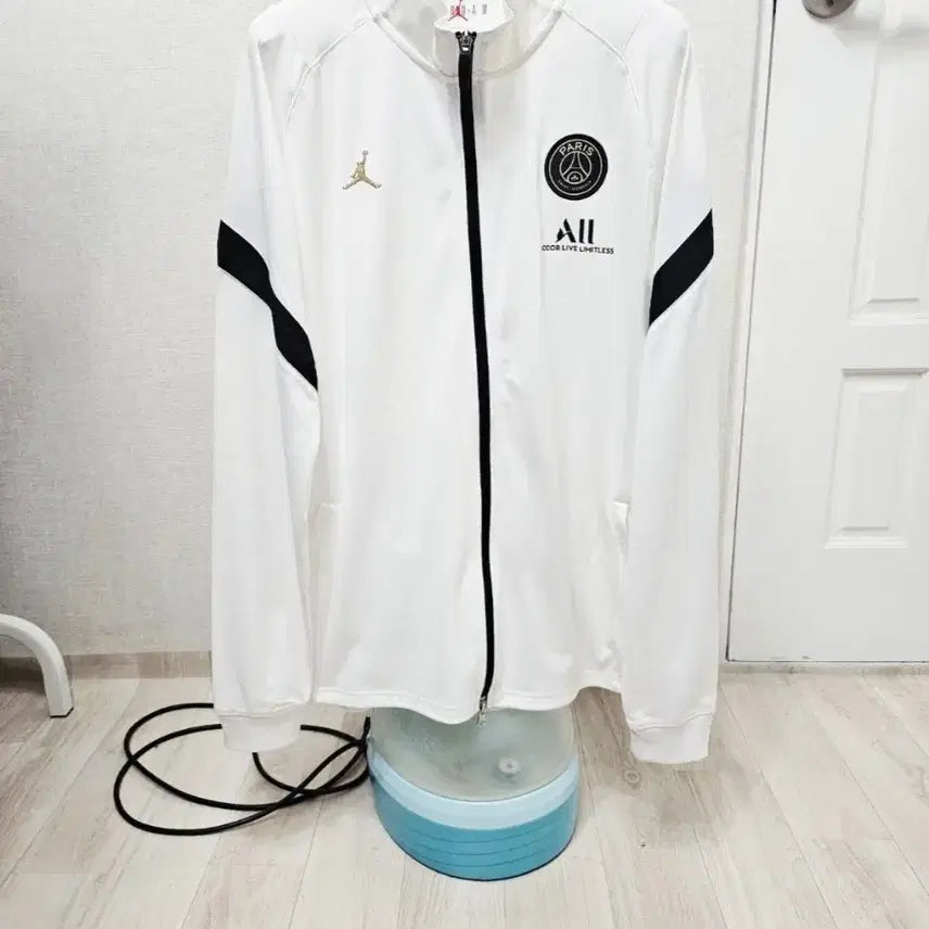 [BUNJANG] Nike Jordan PSG White Track Top Jersey / (100)L우주매물 나이키조던 [PSG] 파리생제르망[화이트]트랙탑져지
