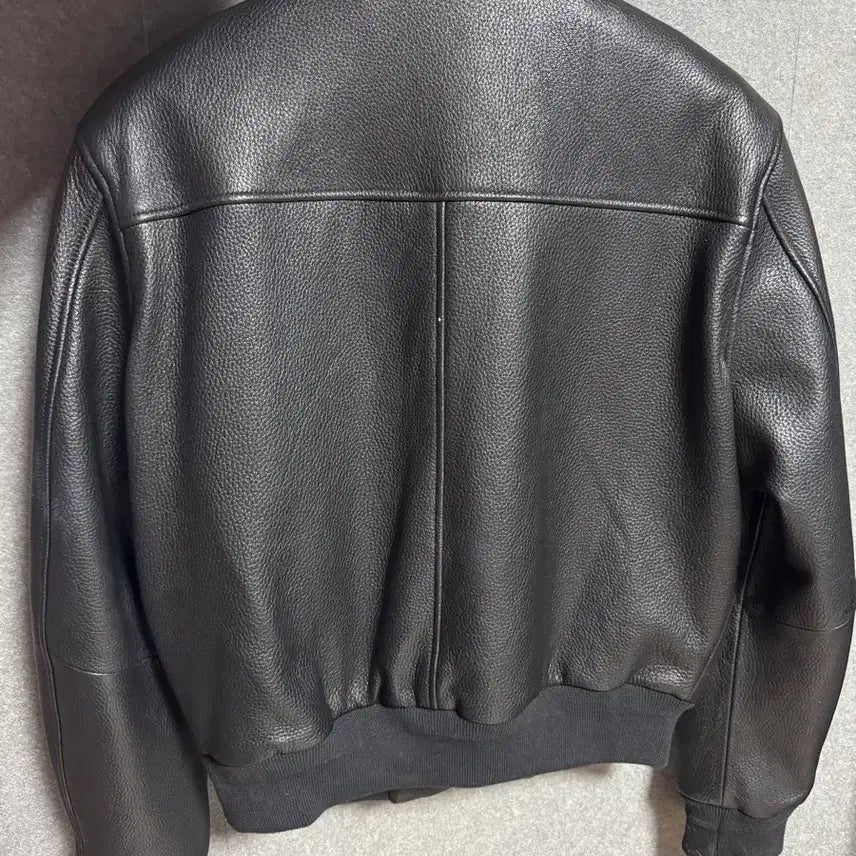 [BUNJANG] Noir Gaut Schrunk Leather Blouson (Black) 52 / 노이어 고트 슈렁큰 레더 블루종 (블랙) 52 (마지막 가격 인하)