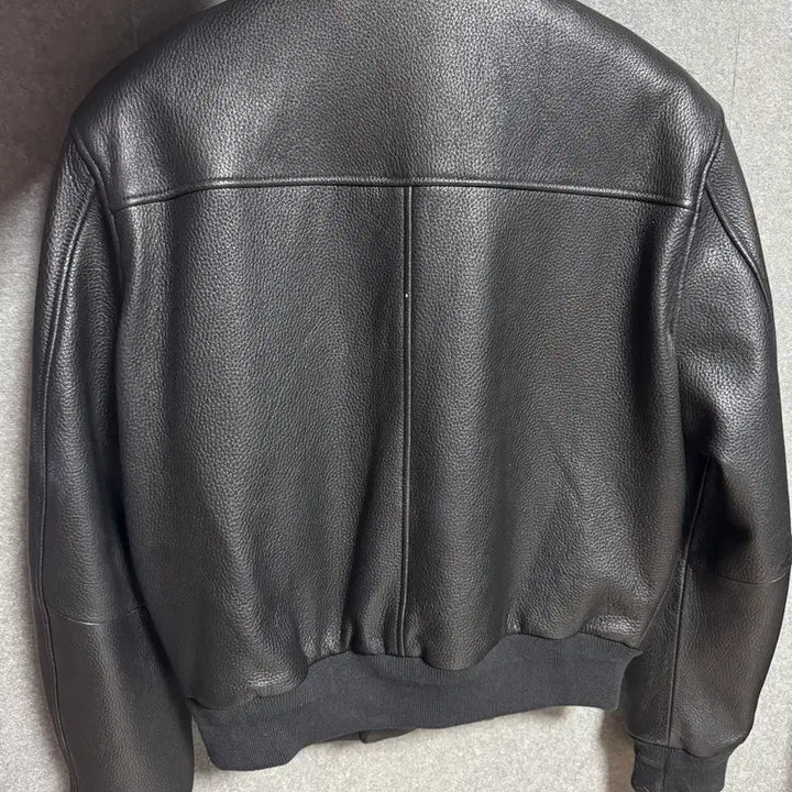 [BUNJANG] Noir Gaut Schrunk Leather Blouson (Black) 52 / 노이어 고트 슈렁큰 레더 블루종 (블랙) 52 (마지막 가격 인하)
