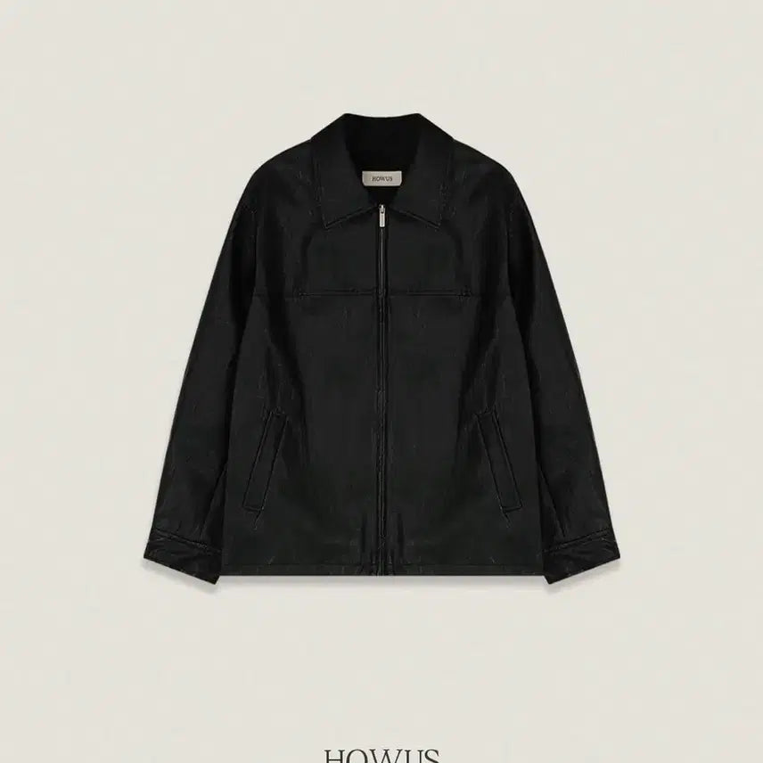 [BUNJANG] HOWAS Vintage Half Leather Jacket / 호와스 빈티지 하프 레더 자켓 HOWAS leather jacket