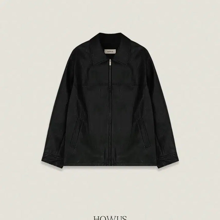 [BUNJANG] HOWAS Vintage Half Leather Jacket / 호와스 빈티지 하프 레더 자켓 HOWAS leather jacket