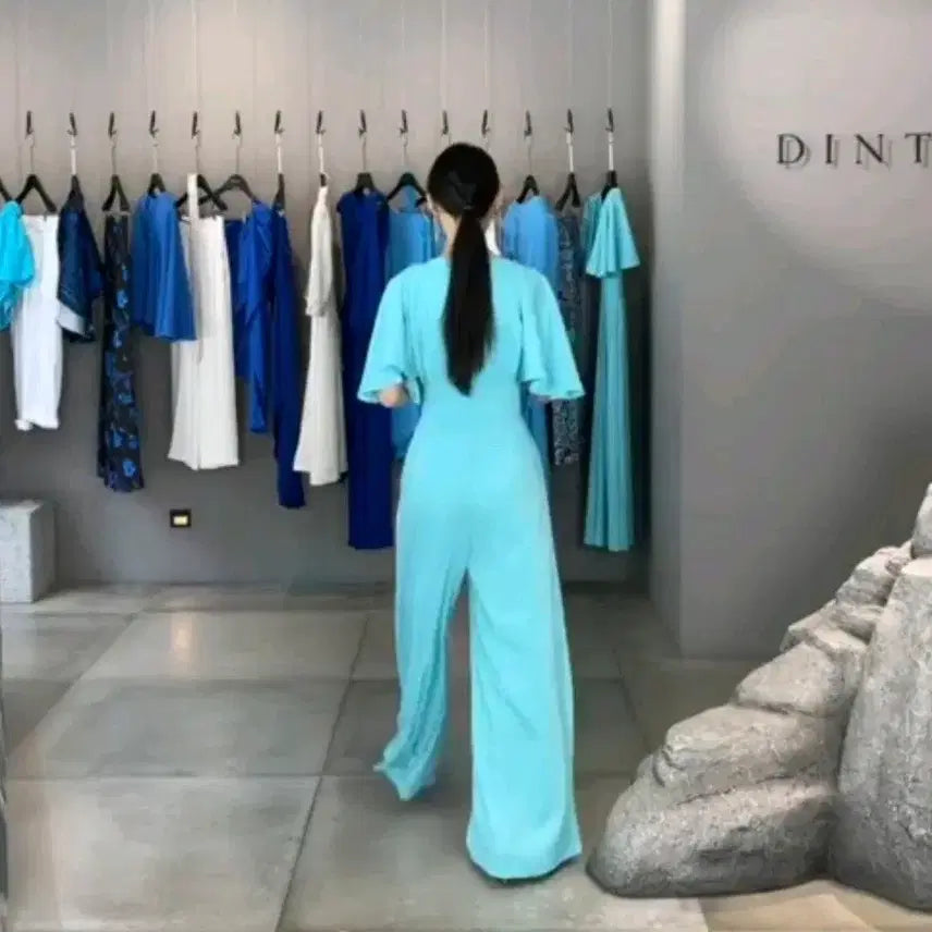 [BUNJANG] DINT Jumpsuit Mint New / 딘트 점프슈트 민트색 새상품