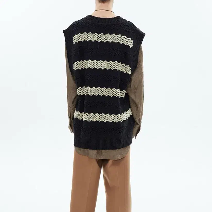 [BUNJANG] Andersson Bell Unisex Hippie Long Vest Black L / 앤더슨벨 유니섹스 히피 롱 베스트 블랙 L