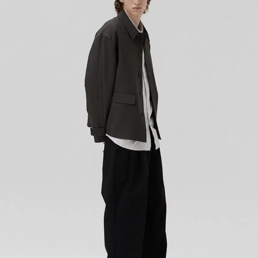 [BUNJANG] Fabrega Bauer Strap Jacket Charcoal / 파브레가 바우어 스트랩 자켓 2 차콜
