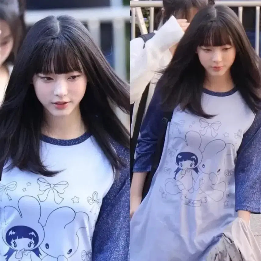 [BUNJANG] Ji Choi Raglan Flare Dress / 교환) 블루 -> 블랙 지초이 레글런 플레어 드레스