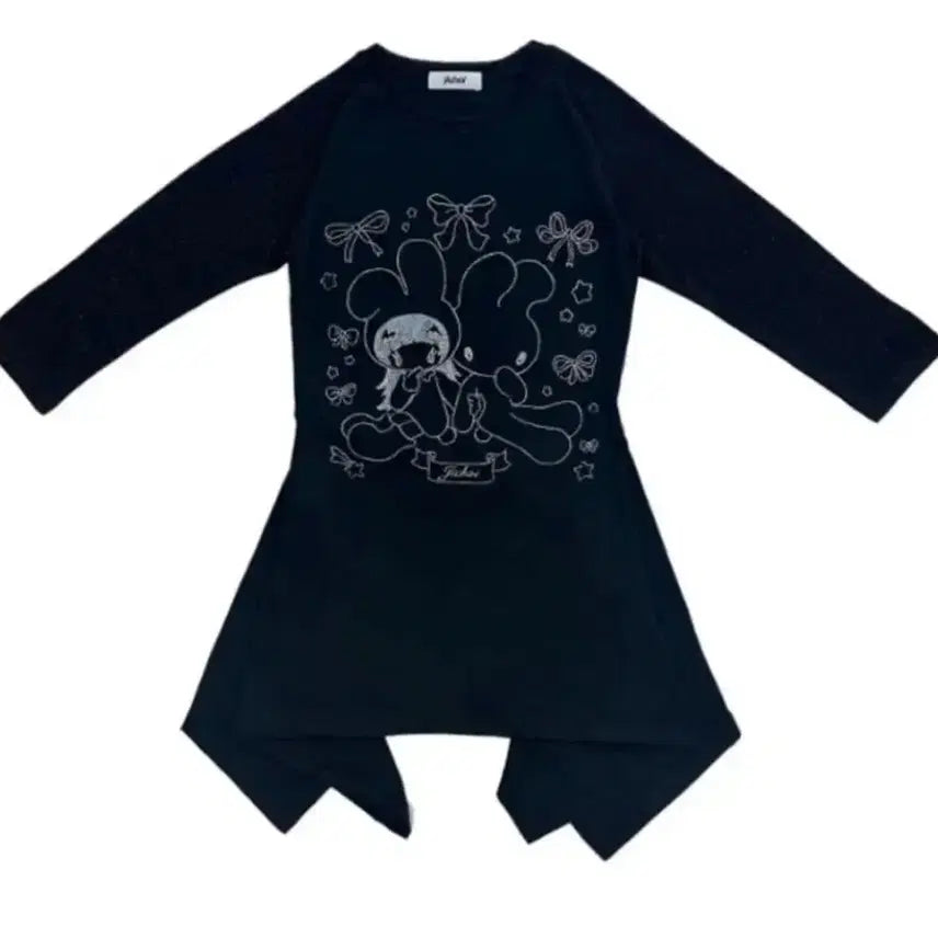 [BUNJANG] Ji Choi Raglan Flare Dress / 교환) 블루 -> 블랙 지초이 레글런 플레어 드레스