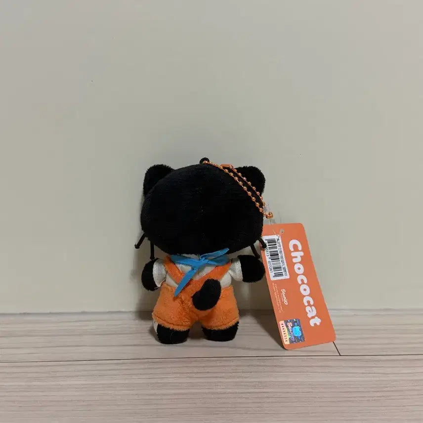 [BUNJANG] Sanrio Chococat Overalls Plush Keyring / 산리오 초코캣 멜빵 인형 키링