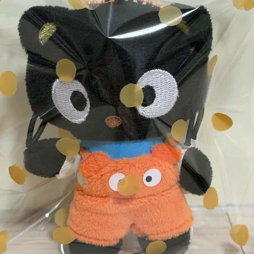 [BUNJANG] Sanrio Chococat Overalls Plush Keyring / 산리오 초코캣 멜빵 인형 키링