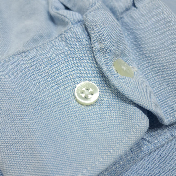 [BUNJANG] Barbour L Cotton Button-Down Classic Blue Shirt / CL771 L 바버 코튼 버튼다운 클래식 블루 셔츠 남방