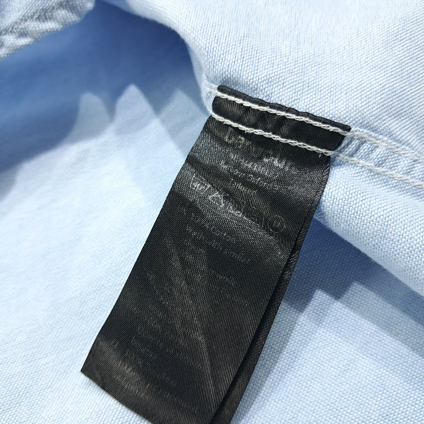 [BUNJANG] Barbour L Cotton Button-Down Classic Blue Shirt / CL771 L 바버 코튼 버튼다운 클래식 블루 셔츠 남방