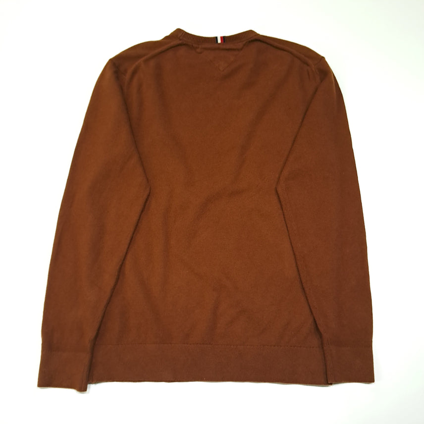 [BUNJANG] Tommy Hilfiger Cotton Cashmere Brown Knit Sweater / CL773 L 타미힐피거 코튼캐시미어 브라운 니트 스웨터