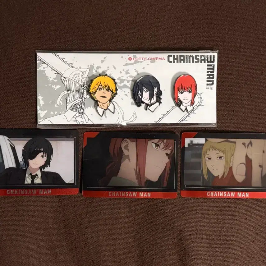 [BUNJANG] Chainsaw Man Denji Reze Makima Badge / 미개봉 체인소맨 덴지 레제 마키마 뱃지