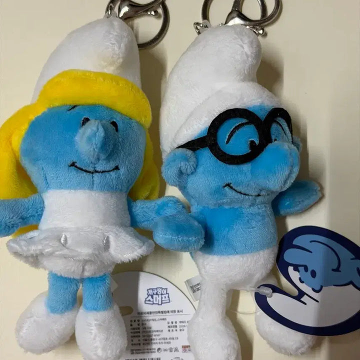 [SOLD OUT] 개구쟁이 스머프/ 스머페트인형 키링/ 똘똘이스머프인형 키링/ 14cm